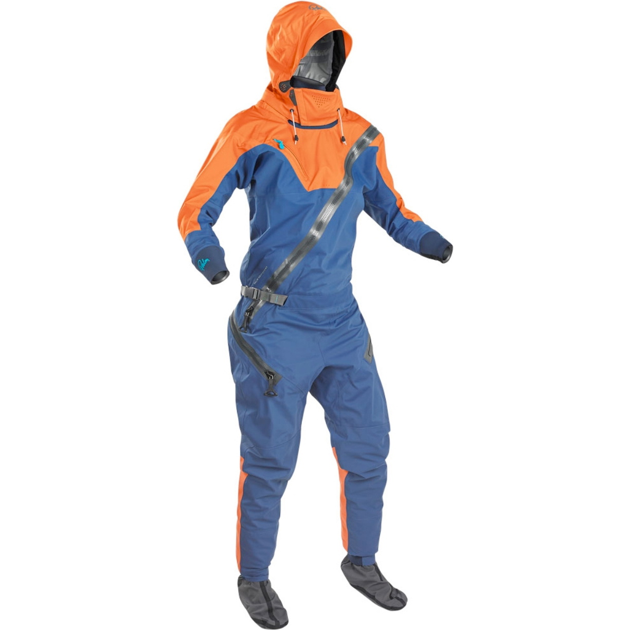 2026 Palm Womens Fuse Adventure Kayak Drysuit 13514 - Navy / Mandarin